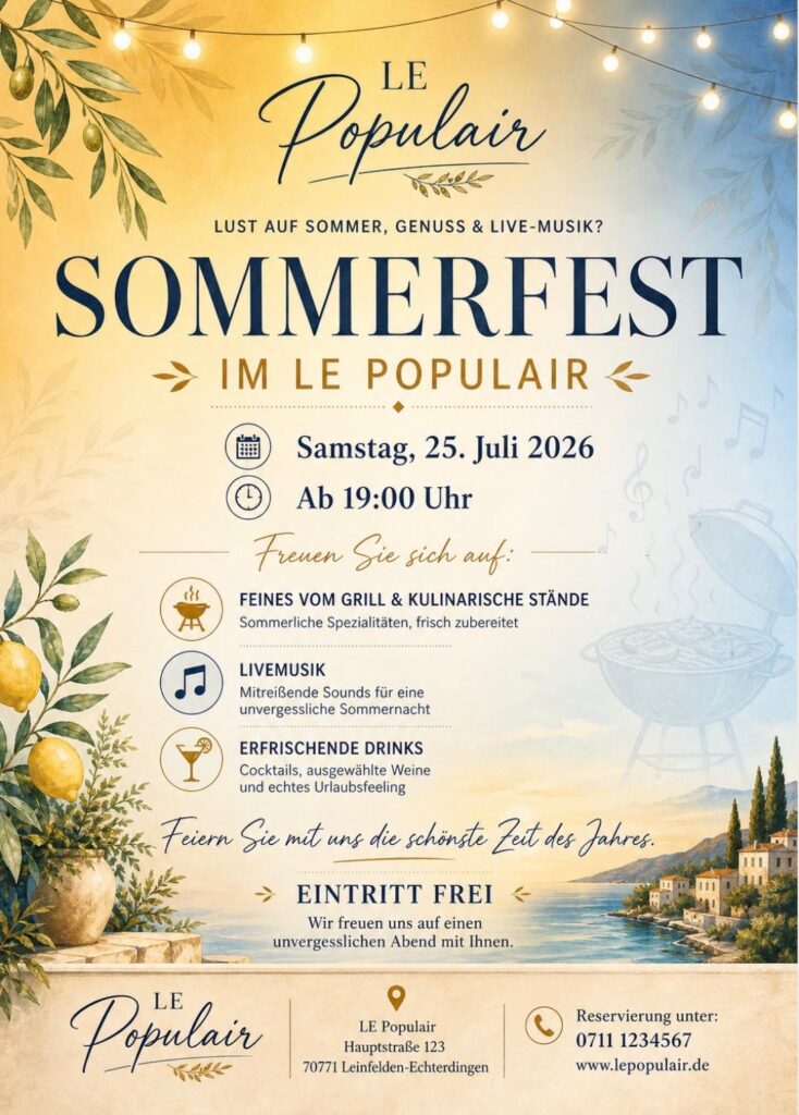 SommerFest LE POPULAIR